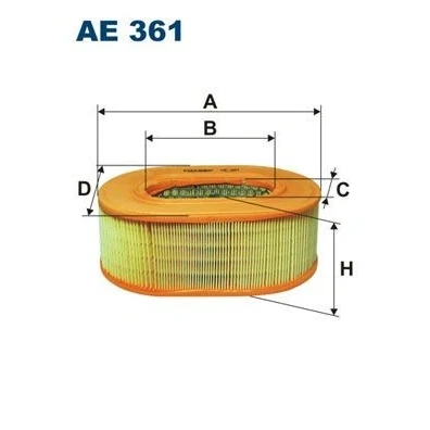 Imagen de FILTRON AE 361 Filtro de aire 93 245 Cartucho filtrante