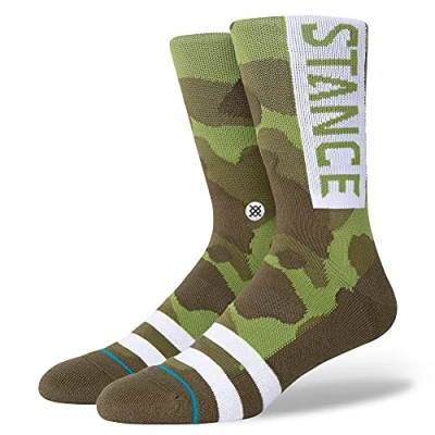 Imagen de Stance de los hombres Calcetines OG, Verde, L