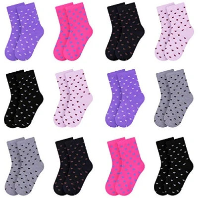 Imagen de L&amp;K II 12er calcetines de niña algodón para niños pequeños con patrón lindo zapatillas coloridos 2806 31 34