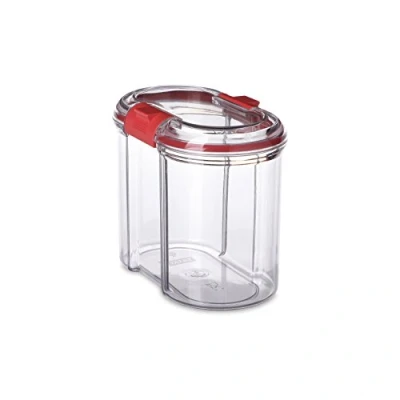 Imagen de Tatay Bote de Cocina con Cierre Seguridad, 1L Capacidad, Hermético, Libre BPA, Apto Lavavajillas, Transparente. Medidas 9 x 15.5 13 cm