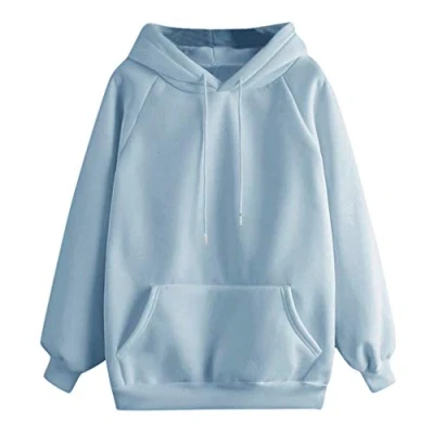Imagen de Sudaderas Adolescentes Chicas, Fossen Mujer con Capucha Tallas Grandes Color Sólido Estampado Camiseta Blusa Tops de Manga Larga Clásico