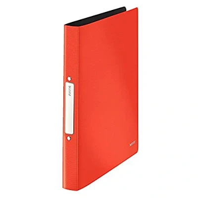 Imagen de Leitz 45661001 Carpeta de anillas resistente (A4, polipropileno), color rojo claro