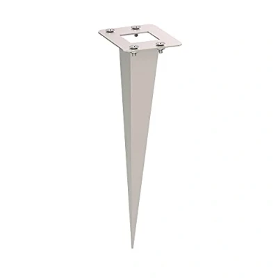 Imagen de ledscom.de piqueta de jardín, para POMI, acero inoxidable, 18cm, 6,5 x 5cm, columna enchufe, pilar, exterior, alimentación, montaje,