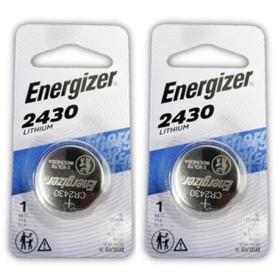 Imagen de Twin Pack Energizer CR2430 3v Lithium button coin cell battery by