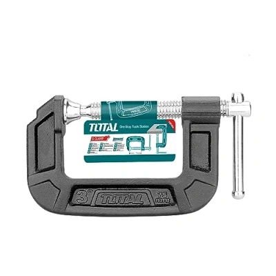 Imagen de TOTAL Tornillo de Apriete, Medida 75 mm, Óptimo Para Trabajos Carpintería, Sujeta Piezas un Fácil Manejo, Rosca en Forma T, Acero Maleable