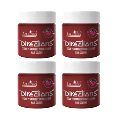 Imagen de 4 x La Riche Directions Semi Permanent Hair Color Bote de 100 ml (Vermillion Red)