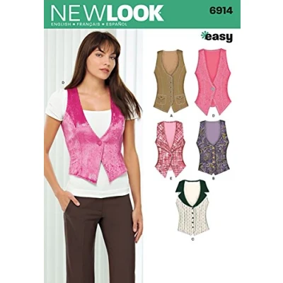 Imagen de New Look NL6914 Patrón de Costura para Chalecos (22 x 15 cm)