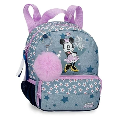 Imagen de Disney Minnie Style Mochila de Paseo Azul 19x23x8 cms Poliéster 3,5L