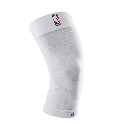 Imagen de BAUERFEIND Rodillera Deportiva de la NBA, con compresión médica, Blanco, L