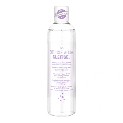 Imagen de lubricante a base de agua, EIS Deluxe Aqua con efecto prolongado, gel íntimo hormigueante para una sensación realista, transparente, 300ml