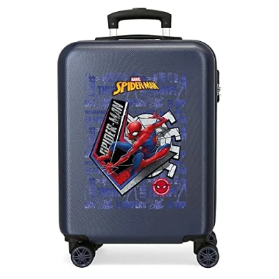 Imagen de Marvel Spiderman Great Power Maleta de cabina Azul 38x55x20 cms Rígida ABS Cierre combinación lateral 34 2 kgs 4 Ruedas dobles Equipaje Mano