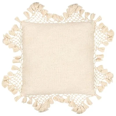 Imagen de Yard Funda de cojín algodón con borlas macramé Anko