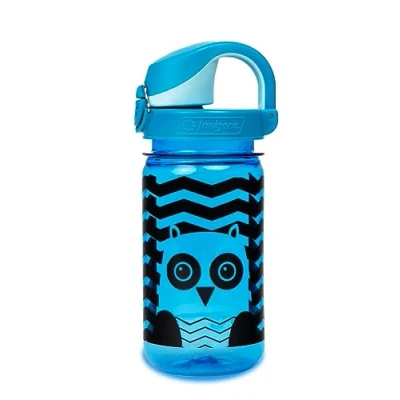 Imagen de Nalgene Sustain Tritan Botella de agua para niños sobre la marcha sin BPA hecha con material derivado del 50% residuos plástico, a prueba fugas, duradera, BPA, apta mosquetón,