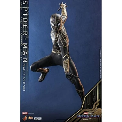 Imagen de Hot Toys Traje de Spider Man Negro y Dorado 1:6 Man: No Way Home