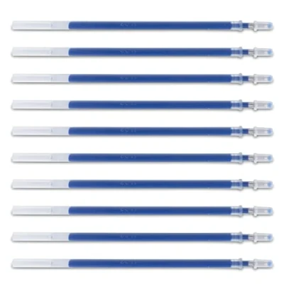 Imagen de DONAU Recambio para bolígrafo de gel, color azul, 10 unidades (10 unidades), diámetro la bola: 0,5 mm/grosor trazo: 0,25 mm/tinta resistente al agua y no se decolora