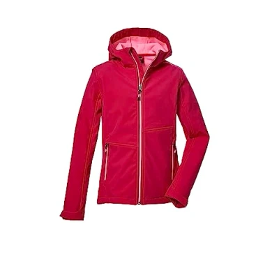 Imagen de killtec niñas Chaqueta softshell con capucha/chaqueta exterior repelente al agua KOW 168 GRLS SFTSHLL JCKT, dark orchid, 176, 40925 000