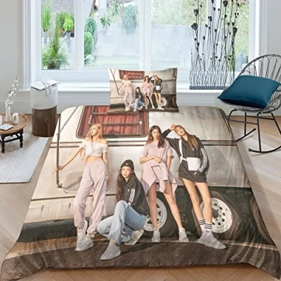 Imagen de Blackpink Funda De Edredón,Juego Ropa Cama Impresa En 3D Star,Funda Nórdica Cremallera Oculta,de Microfibra para Adolescentes Suave Y Cómoda Niños Adultos Single（135x200cm）