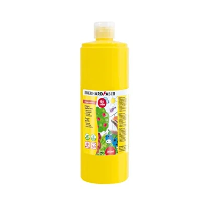 Imagen de Eberhard Faber 578907 Pintura para dedos EFA Colour, amarillo cadmio, 750 ml, de secado rápido y lavable