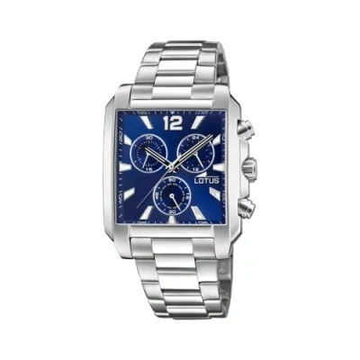 Imagen de Lotus Reloj Hombre 18850/2 Square Series Caja de Acero Inoxidable 316l Plateado Correa