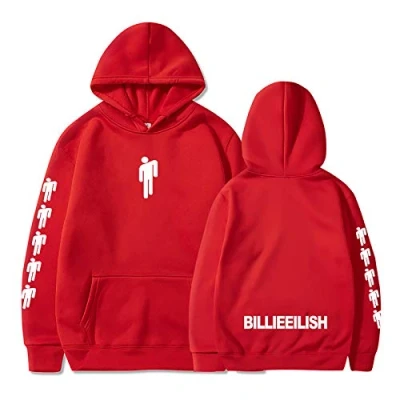 Imagen de G&amp;F Sudadera con capucha unisex estampado 3D, estilo hip pop, ropa urbana de moda S 3XL (color: rojo, talla: S)