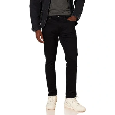 Imagen de Amazon Essentials Pantalón Vaquero Elástico de Ajuste Ceñido Hombre, Negro, 33W / 34L