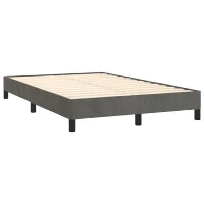Imagen de vidaXL Estructura de Cama, Somier Listones Invitados, Armazón Base Mueble para Dormitorio Hogar, Terciopelo Gris Oscuro 120x190 cm