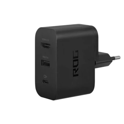 Imagen de Cargador Asus ROG Gaming Charger Dock AC65 03, 1x USB C, A, HDMI 2.0, 65W, Negro