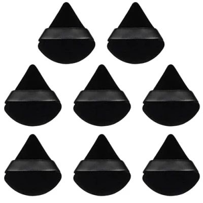 Imagen de 8 Esponja Maquillaje,Soplos de Polvo,Triángulo Polvos Puffs,Maquillaje Puff,Esponjas Maquillaje para Sueltos, Maquillaje, Crema, Rubor(Negro)