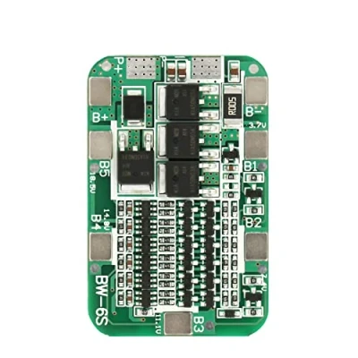 Imagen de Tablero de protección batería, 6S 15A 22V 24V batería PCB BMS para celda Iones Litio 18650