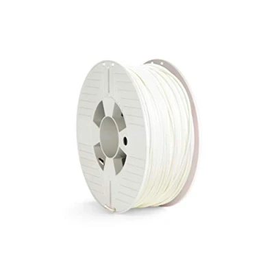Imagen de VERBATIM Filamento PLA Impresión 3D I 2,85 mm 1 kg de Polilactida Alto Rendimiento para Extrusión Material Impresoras y Pluma Bobina 126 m blanco