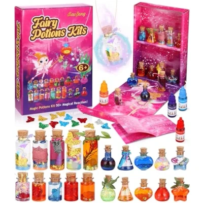 Imagen de Ixydor Pociones Magicas Niñas Kit de Manualidades para Niña 6 8 10 años Fairy Magic Potion 20 Botellas Juguetes Creativos Cumpleaños Regalo Niños y 7 9 12