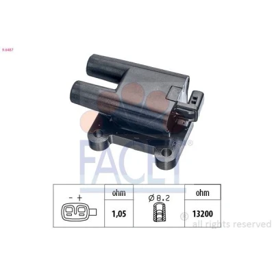 Imagen de Bobina de encendido FACET 9.6487