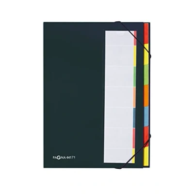 Imagen de Pagna Deskoporganizer Clasificador con índices por colores, negro