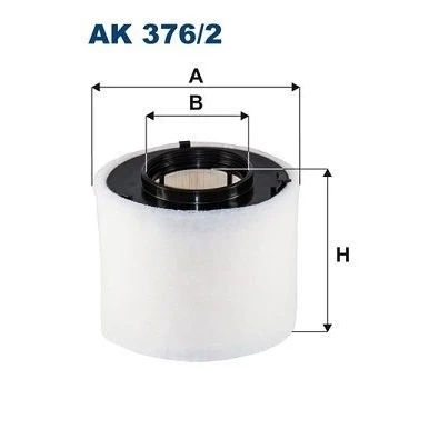 Imagen de FILTRON AK 376/2 Filtro de aire 153 169,5 Cartucho filtrante AUDI: A5 B9 Sportback, A4 Berlina, Avant
