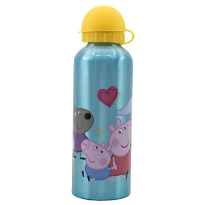 Imagen de Botella de agua infantil reutilizable aluminio 530 ml Peppa Pig