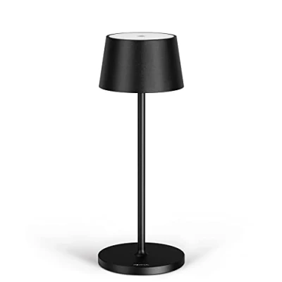 Imagen de Stilosa Lámpara LED recargable USB de Mesa regulable Larga duración Luz (Dimmer) con un toque Casa y restaurante Protección IP54 Negro