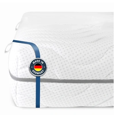Imagen de BMM Matratze Komfort 19 orthopädische 7 Zonen Kaltschaummatratze, Öko Tex Zertifiziert, Härtegrad H2, produziert in Deutschland, 80x200 cm