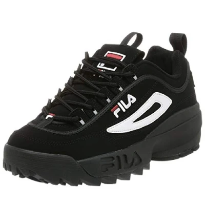 Imagen de Zapatillas Fila Strada Disruptor para hombre, Negro (negro, blanco, rojo (Black/White/Vin Red)), 44 EU