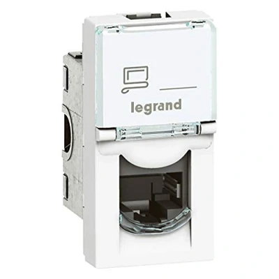 Imagen de Legrand 0 765 61 RJ 45 Color blanco Toma de corriente