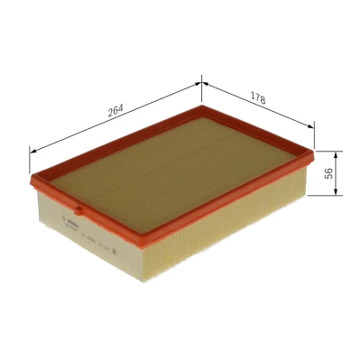 Imagen de BOSCH F 026 400 693 Filtro de aire 56 178 268 Cartucho filtrante VOLVO: XC40
