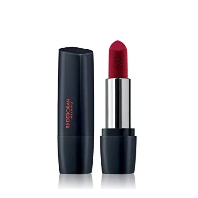 Imagen de Deborah Pintalabios Milano Red Mat N.5 Deep Red, acabado ultra mate, de larga duración, con colágeno, ácido hialurónico y extracto aguacate para labios nutridos, hidratados, suaves repolvados