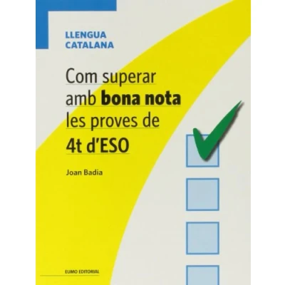 Imagen de Com Superar Amb Bona Nota Les Proves de 4T D&#039;ESO: 10037556 (Llibres text i quaderns)