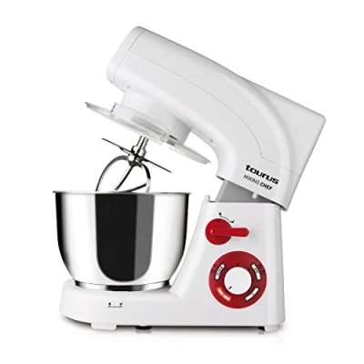 Imagen de Taurus 913.516 Amasadora, 1200 W, Acero Inoxidable, 6 Velocidades, Único