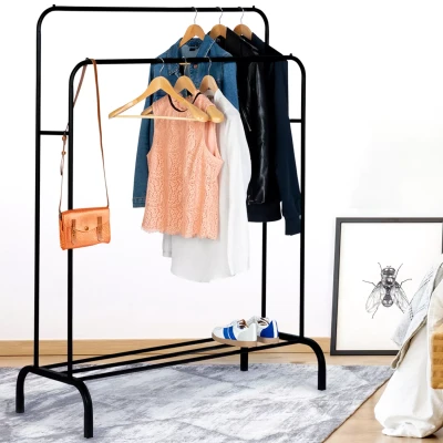 Imagen de IDMarket Perchero doble PETER armario, Soporte para Ropa, XXL, abrigo