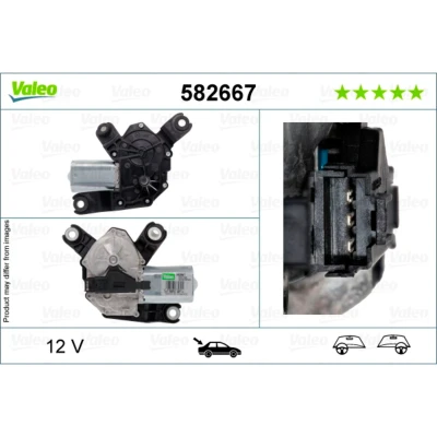 Imagen de VALEO 582667 Motor del Limpiaparabrisas 12 posterior para dirección izquierda/derecha