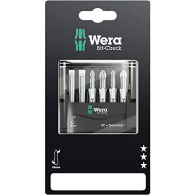Imagen de WERA 05073635001 Bit Check 6 Universal 1 SB Estuches de puntas