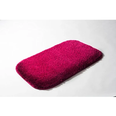 Imagen de Alfombrilla de Baño 53 x 86 cm Rosa Microfibra Supersuave Stockholm 1 pieza Antideslizante Alfombra