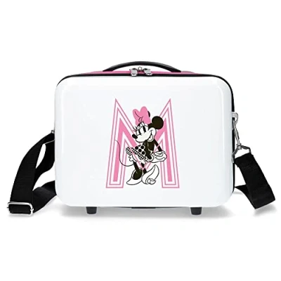 Imagen de Disney Pretty Minnie Neceser Adaptable Blanco 29x21x15 cms Rígido ABS 9,14L 0,84 kgs 0