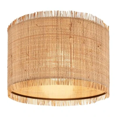 Imagen de Briloner Plafón Borra, color natural, Ø 40 cm, paja, E27