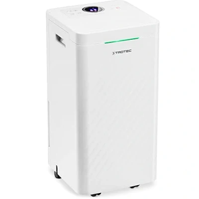 Imagen de TROTEC Deshumidificador y purificador de aire diseño TTK 27 HEPA, 12 L/día, Filtro HEPA con 95% Efectividad, Pantalla LED, 2 en 1, Reinicio Automático, Función Secado Ropa